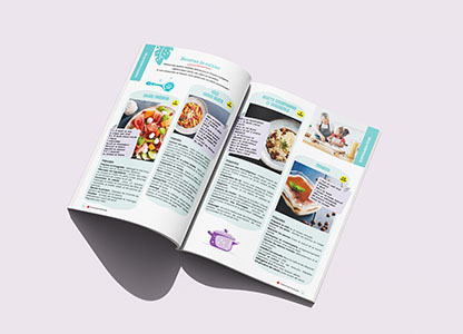 Leaflet Brochure Plaquette ouvert la Croix Rouge