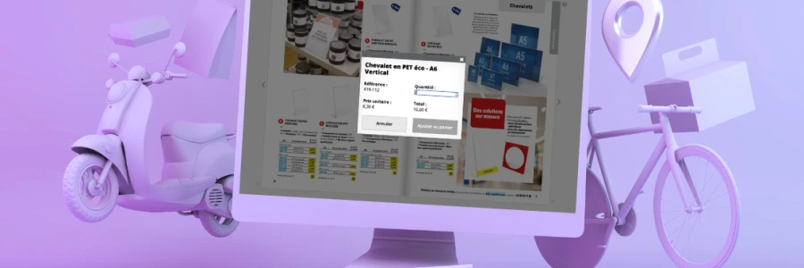 Du catalogue au devis en un clic avec le flipbook